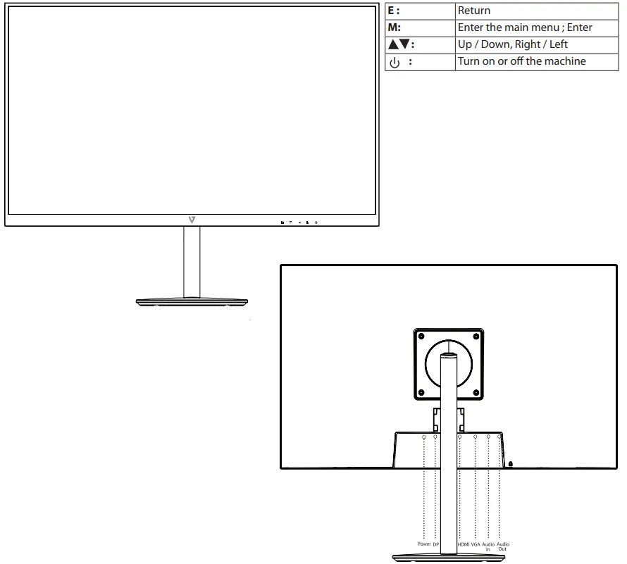 VSEVEN L270IPS HAS 27 Inch FHD 1920x1080 Height Adjustable IPS LED Monitor - fig 12