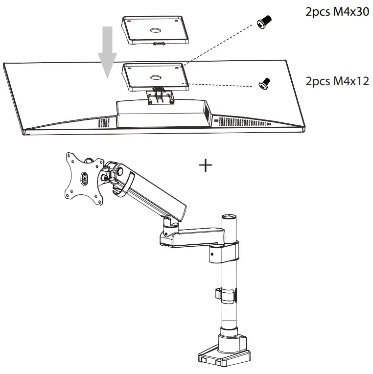 VSEVEN L270IPS HAS 27 Inch FHD 1920x1080 Height Adjustable IPS LED Monitor - fig 9