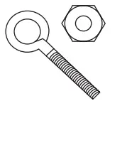 OSD AUDIO Nero Arc 4 4 Inch Pendant Speakers 2 eye hook & nut