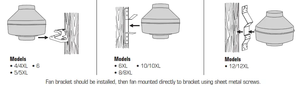 fantech Inline Centrifugal Fans - Illustration