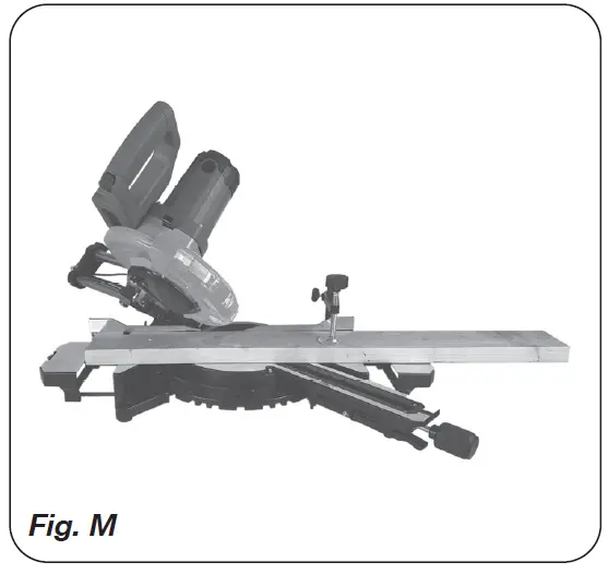 FERM MSM1040 Radial Mitre Saw fig 13