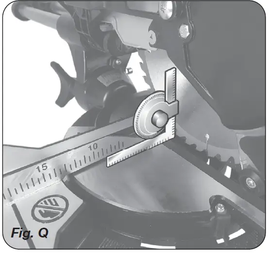 FERM MSM1040 Radial Mitre Saw fig 17
