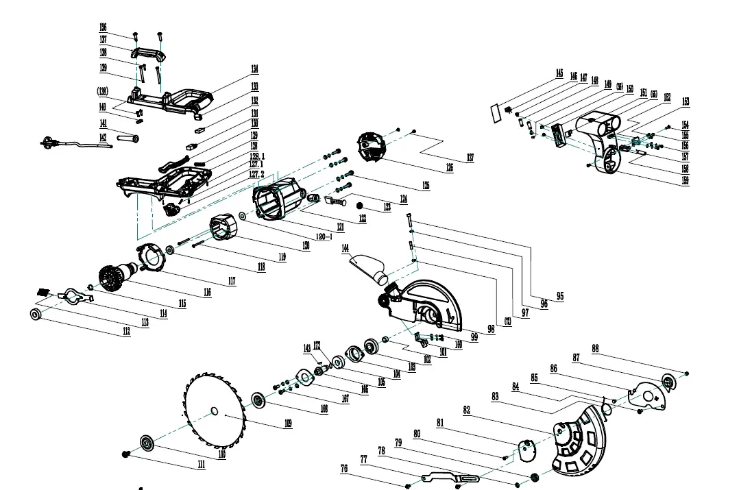 FERM MSM1040 Radial Mitre Saw fig 22