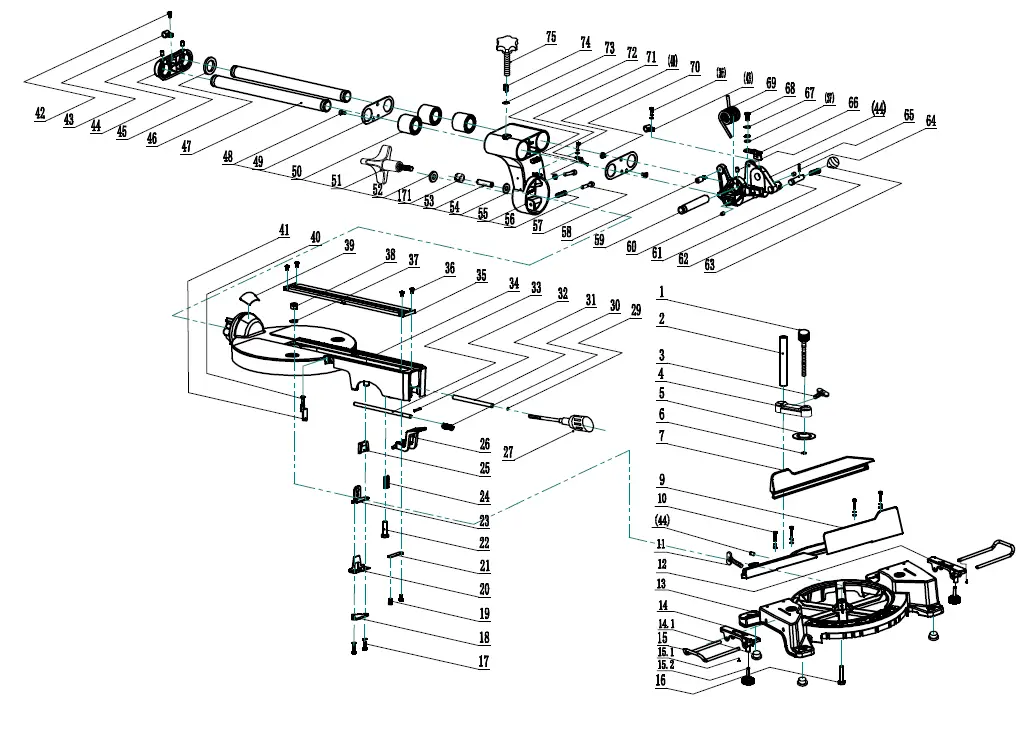 FERM MSM1040 Radial Mitre Saw fig 23