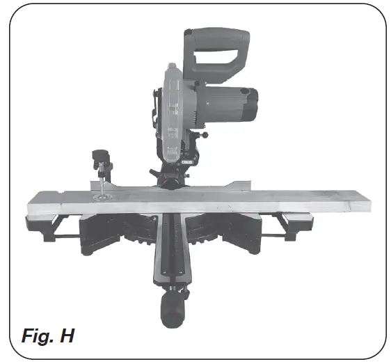 FERM MSM1040 Radial Mitre Saw fig 8