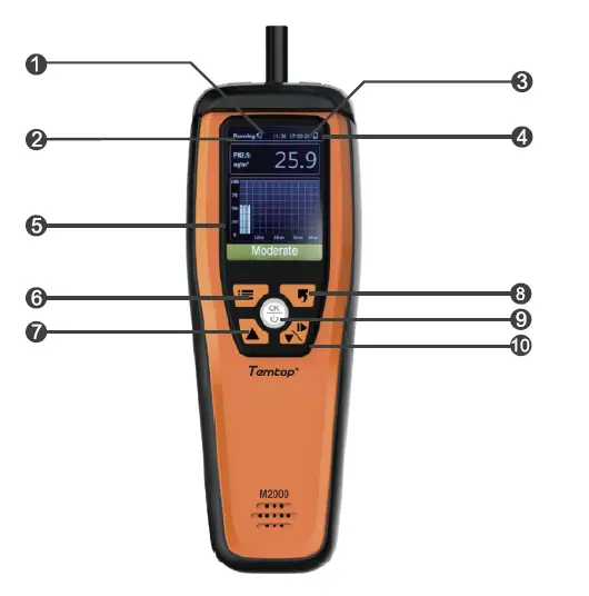 Temtop M2000 Handheld Air Quality Detector -FIG-1