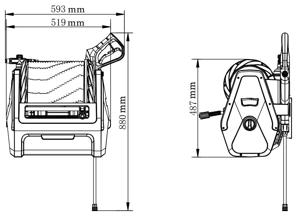Giraffe -Tools -P106-G30- PRESSURE -HOSE -REEL -Washer -1