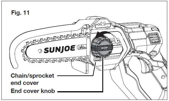 SUNJOE 24V HCS LTE CORDLESS PRUNING SAW fig 14