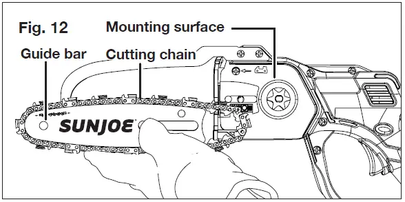 SUNJOE 24V HCS LTE CORDLESS PRUNING SAW fig 15