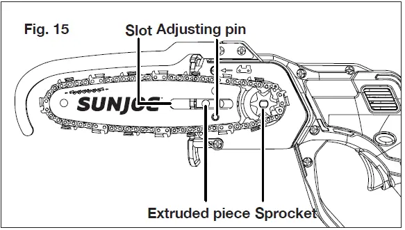 SUNJOE 24V HCS LTE CORDLESS PRUNING SAW fig 19