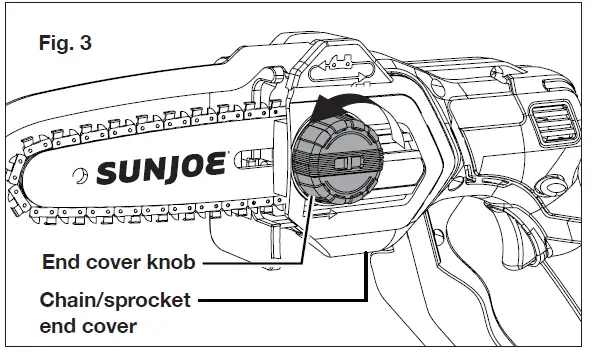 SUNJOE 24V HCS LTE CORDLESS PRUNING SAW fig 6
