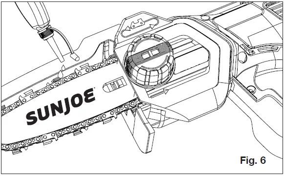 SUNJOE 24V HCS LTE CORDLESS PRUNING SAW fig 9