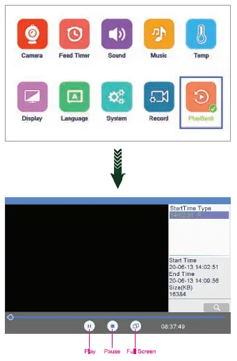 TRIS- VISION- BM5A 5 Inch 1080P Full HD Baby Monitor 24