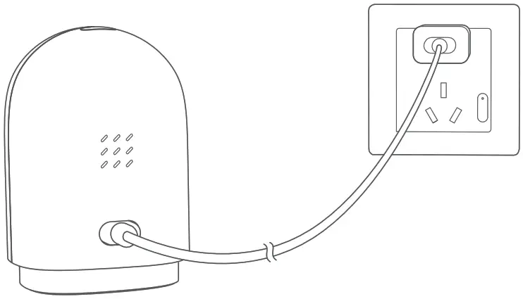 Aqara G2H Security Camera Hub - Power on