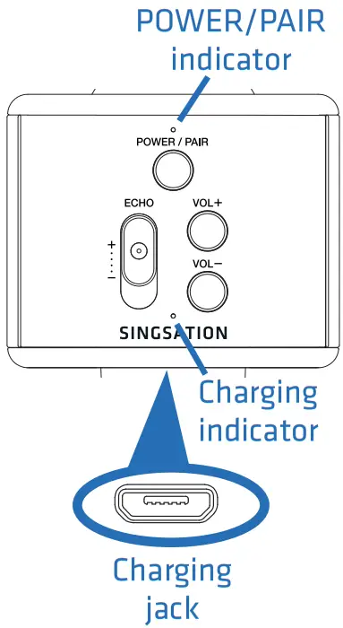 SINGSATION SPKA04 3 Watt Extension Speaker - PAIR button