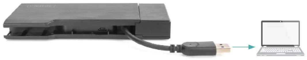 DIGITUS DA 70894 USB 3 0 Travel Universal Docking Station - Mode One