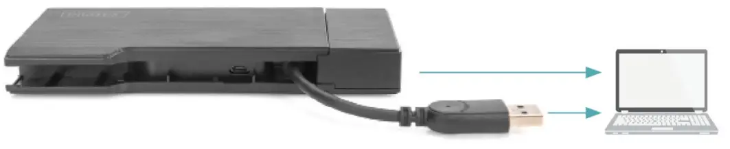 DIGITUS DA 70894 USB 3 0 Travel Universal Docking Station - Mode Two