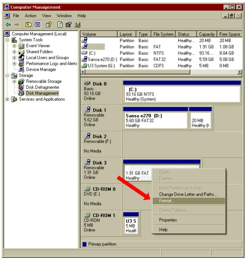 USB Device Not Recognized - Format the device