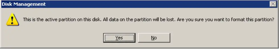 USB Device Not Recognized - warning may come out concerning active partition