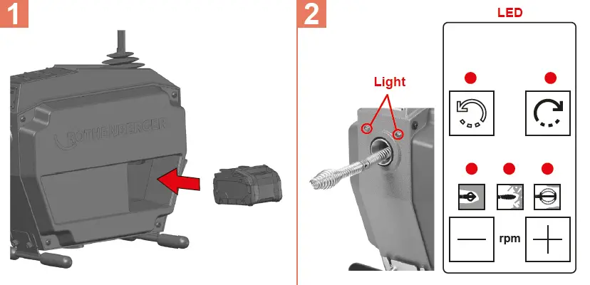 ROTHENBERGER-R600-VarioClean-Cordless-Drain-Cleaning-Machine-fig-2