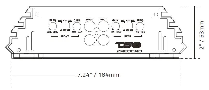 DS18 ZR500 1D 4 Channels Class Stereo Full Range Amplifier - fig17