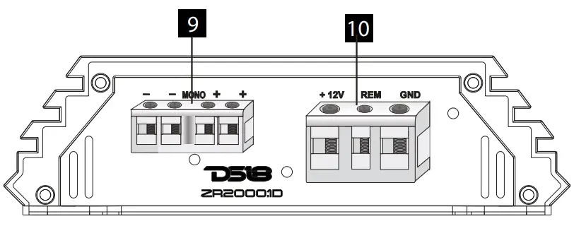 DS18 ZR500 1D 4 Channels Class Stereo Full Range Amplifier - fig3