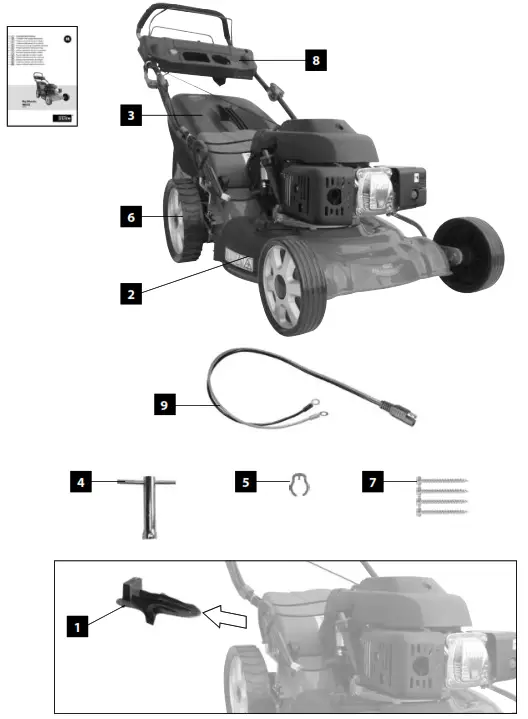 GUDE 460ES LAWN MOWER BIG WHEELER -