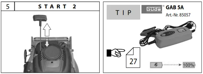 GUDE 460ES LAWN MOWER BIG WHEELER - fig13