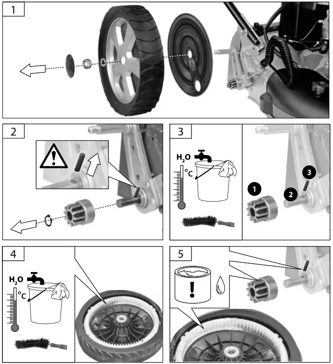 GUDE 460ES LAWN MOWER BIG WHEELER - fig16