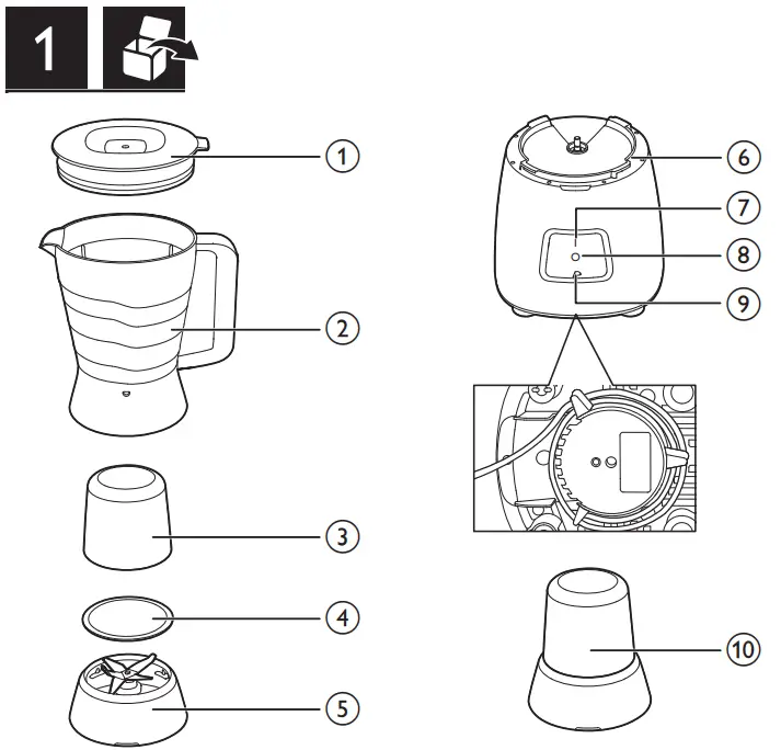 PHILIPS HR2058 Daily Collection Blender - fig