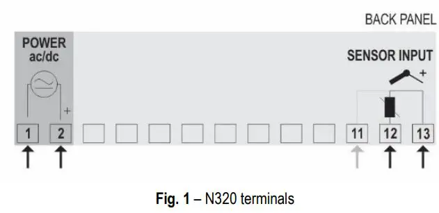 NOVUS N320 Temperature meter User Manual - Fig 1
