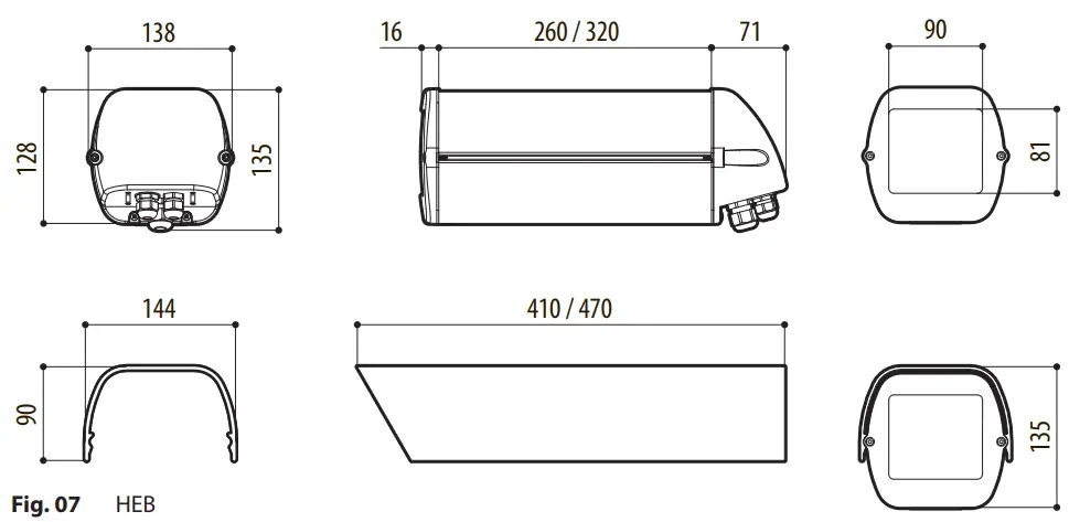 VIDEOTEC HEB Surveillance Camera Housing - fig 5