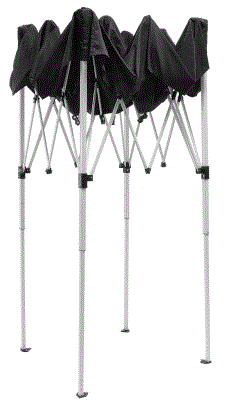 GLOBAL INDUSTRIAL 602190WH Portable Pop Up Canopy 3