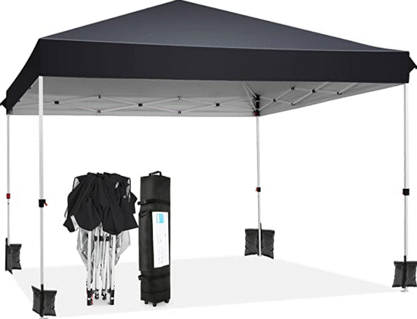 GLOBAL INDUSTRIAL 602190WH Portable Pop Up Canopy