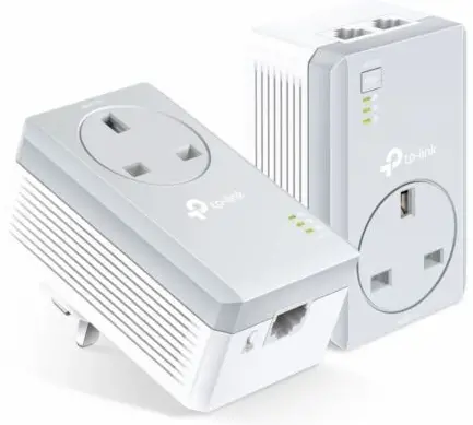 tp-link TL-PA4020P AV600 2-Port Passthrough Powerline Adapter