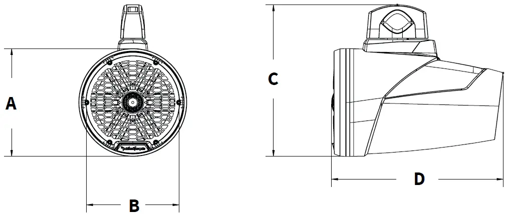Rockford-Fosgate-M2WL-10H-M2-10-Inch-Color-Optix-2-Way-Horn-Loaded-Tower-Speakers-fig-1