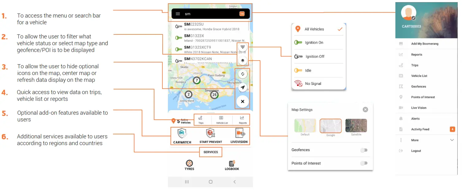 CARTRACK GPS Vehicle and Fleet Mobile Application - MOBILE