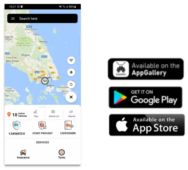 CARTRACK GPS Vehicle and Fleet Mobile Application - vehicle
