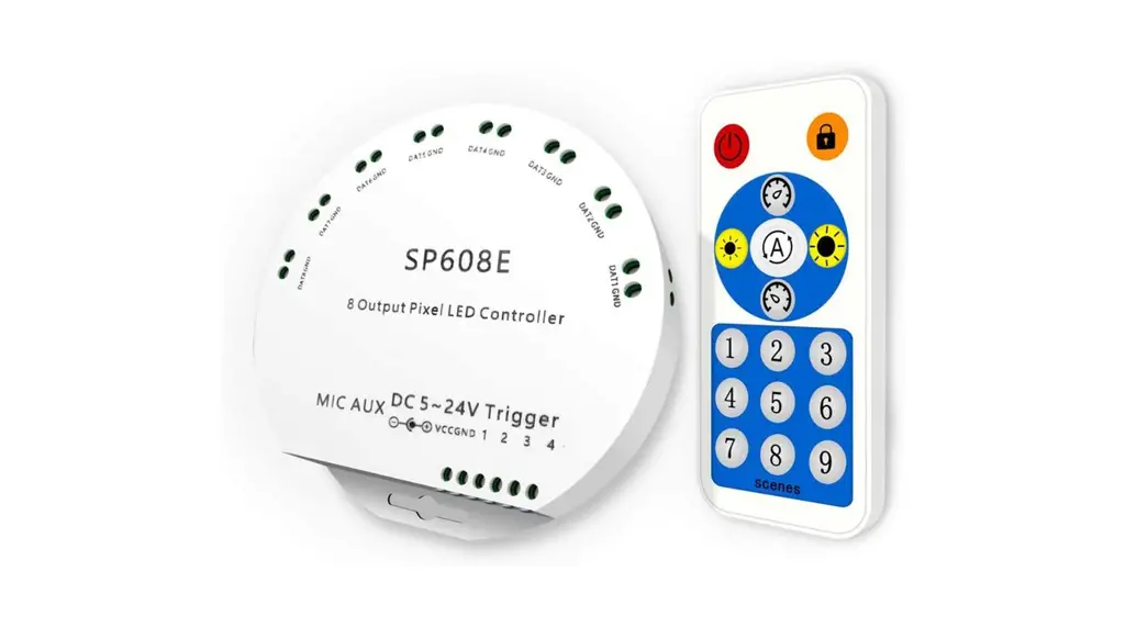 Ledlightinghut Sp608e Bluetooth & Rf Remote Pixel Led Controller Instructions