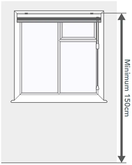 blinds2go Top Down or Bottom Up Pleated Blinds - mounted 1