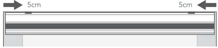 blinds2go Top Down or Bottom Up Pleated Blinds - mounted