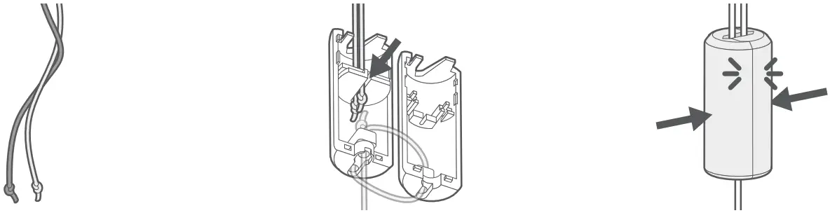 blinds2go Top Down or Bottom Up Pleated Blinds - pulled apart