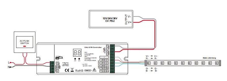 SUNRICHER Multi-addresses PRO DALI DT8 LED Controller User 18