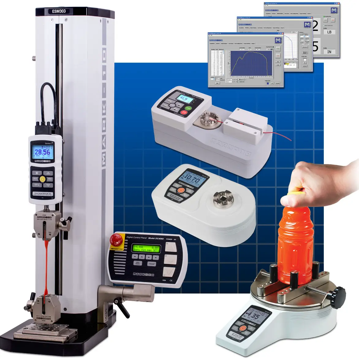 MARK 10 E Series ME 100 Ergonomics Force Gauges - OTHER MARK 10 PRODUCTS