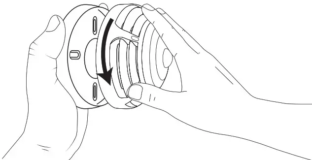 smartcell SC 23 0210-0001 99 Heat Detector and Combined Sounder Beacon - Remove mounting plate