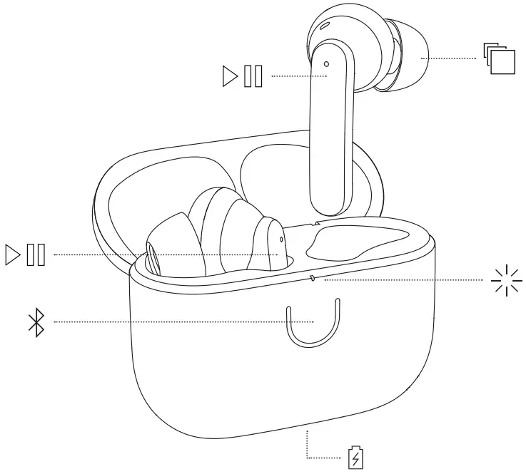 URBANEARS Boo Tip Wireless In Ear Earbuds - Fig 1