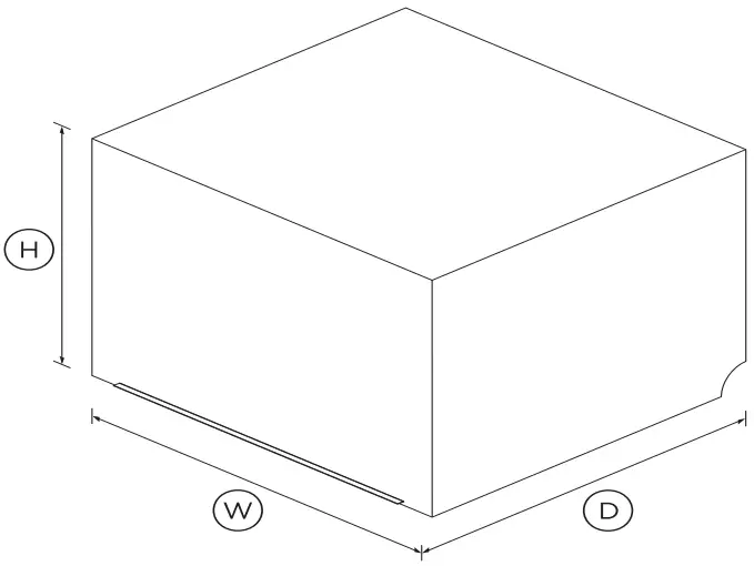 FISHER PAYKEL DD60SHI9 Integrated Single DishDrawer™ Dishwasher Sanitise - DIMENSIONS