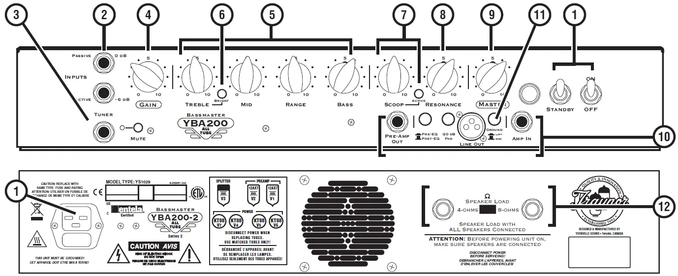 Traynor YBA200 All Tube Bass Amplifier-2