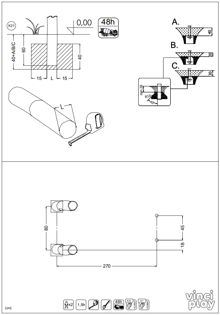 vinci play RB1297 Robinia Slide Terrain - Fig4