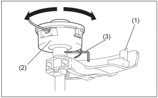 FIG 20 MOUNTING OF NYLON CUTTING HEAD